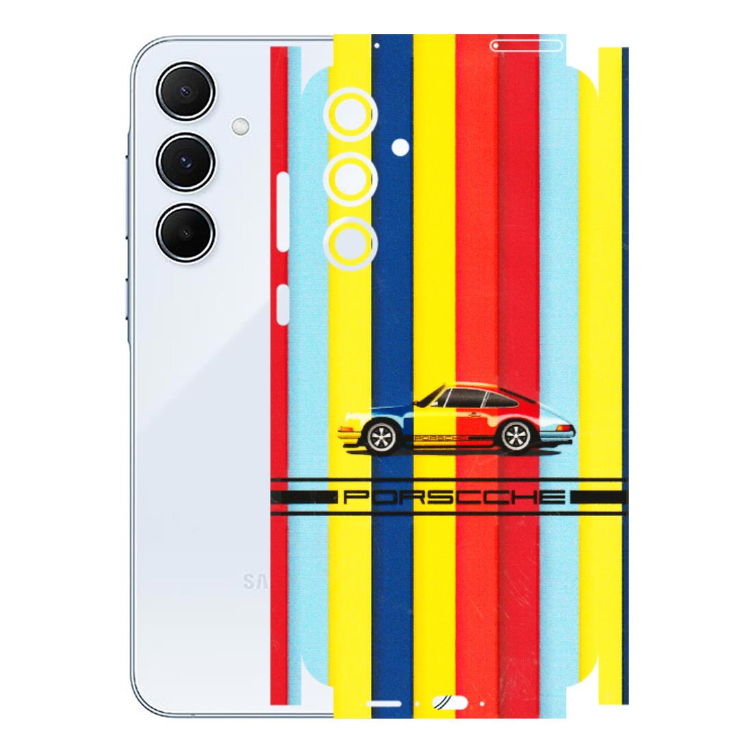 Samsung A/S Series Phone Skins (All Models) - Multicolour Porche - 3D Embossed Finish (L-39) Samsung Galaxy A55 (5G)