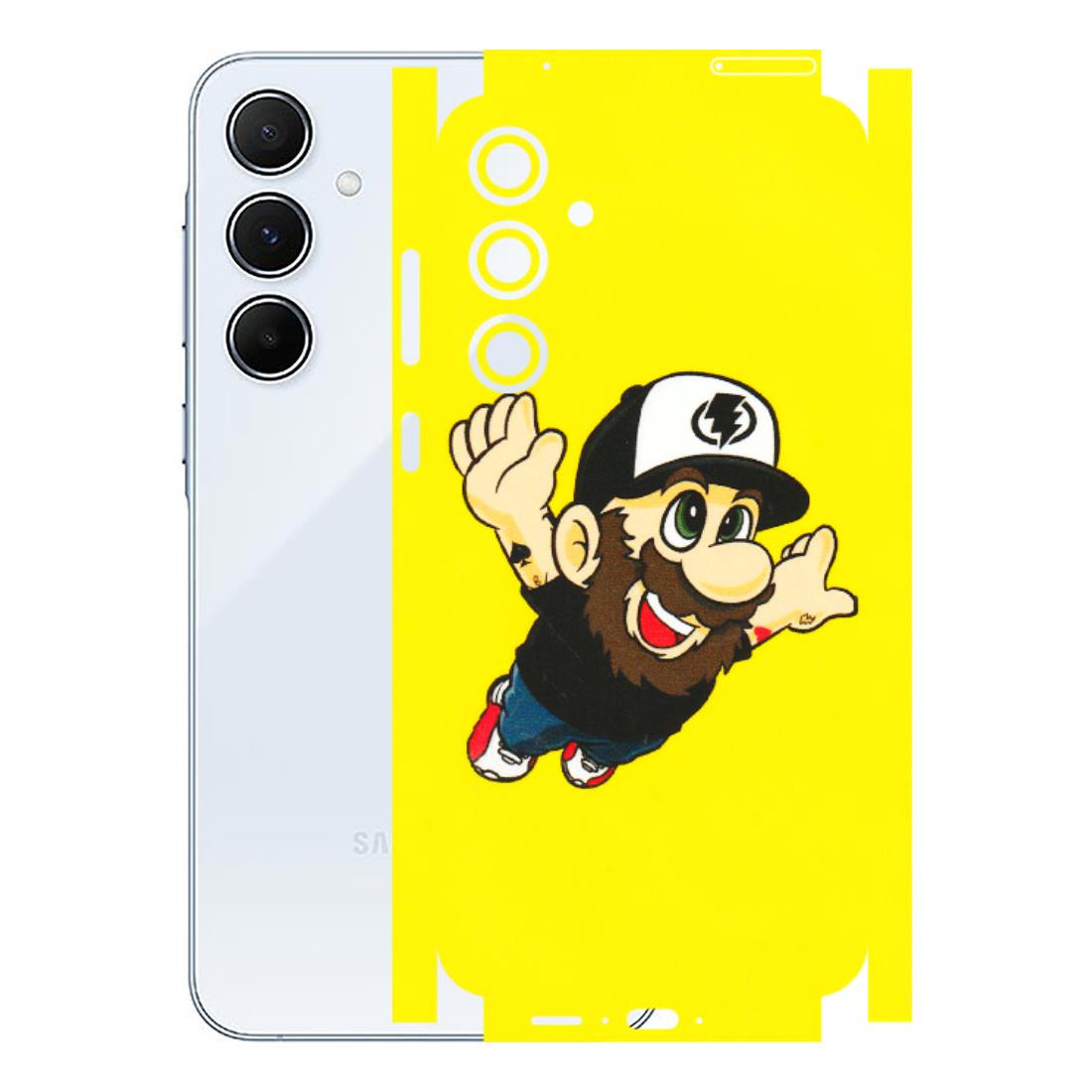 Samsung A/S Series Phone Skins (All Models) - Flying Beardo - 3D Embossed Finish (L-60) Samsung Galaxy A55 (5G)