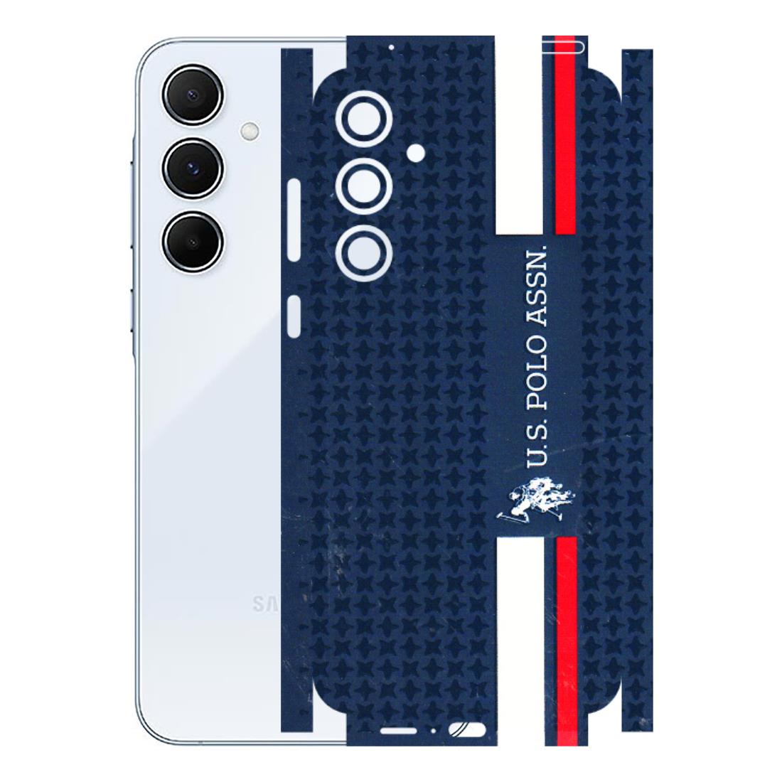 Samsung A/S Series Phone Skins (All Models) - US POLO Designer Brand - 3D Embossed Finish (L-65) Samsung Galaxy A55 (5G)
