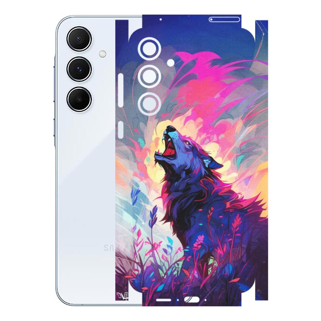 Samsung A/S Series Phone Skins (All Models) - New Wild Wolf Abstract - Matte Finish (M-125) Samsung Galaxy A55 (5G)