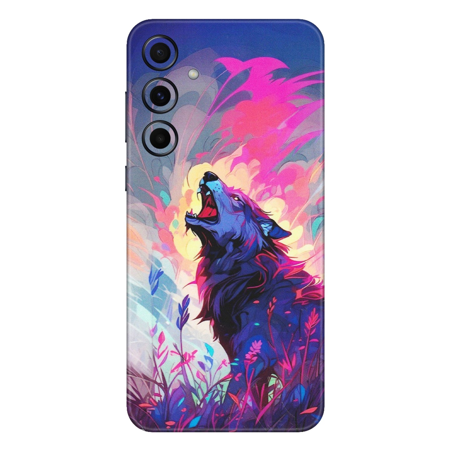 Samsung A/S Series Phone Skins (All Models) - New Wild Wolf Abstract - Matte Finish (M-125) Samsung Galaxy A55 (5G)