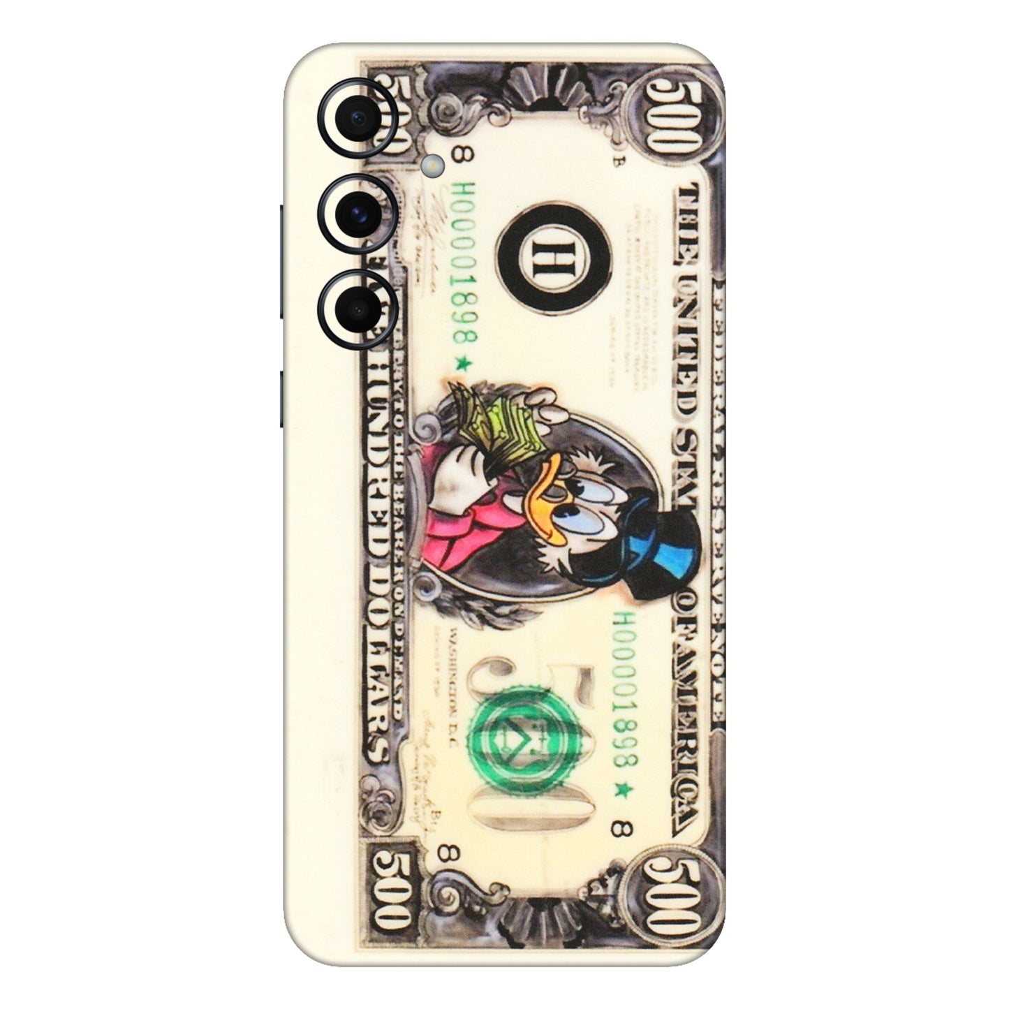 Samsung A/S Series Phone Skins (All Models) - Five Hundred Dollar Duck - Transparent Finish (T-15) Samsung Galaxy A55 (5G)