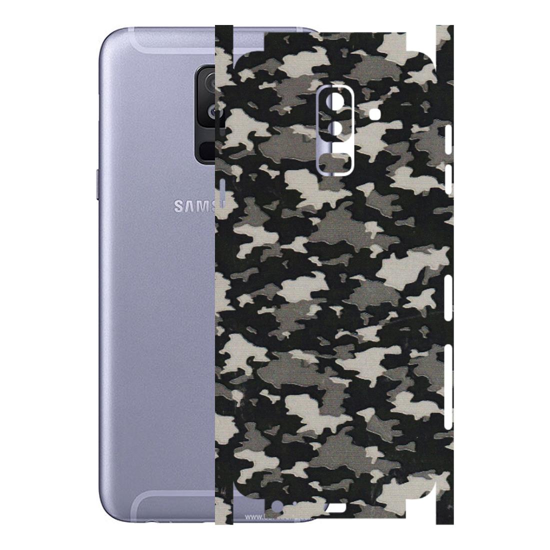 Samsung A/S Series Phone Skins (All Models) - Black/Grey Camoflaunge - 3D Embossed Finish (L-142) Samsung Galaxy A6 Plus 2018