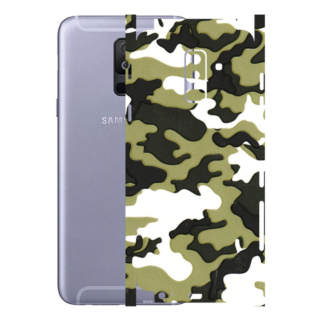 Samsung A/S Series Phone Skins (All Models) - Camouflages White And Green - 3D Embossed Finish (L-243) Samsung Galaxy A6 Plus 2018