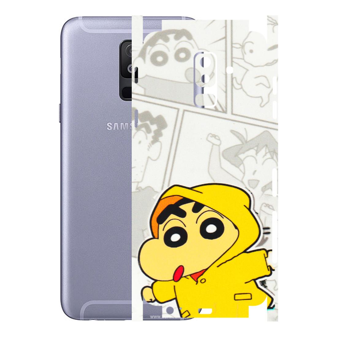 Samsung A/S Series Phone Skins (All Models) - Yellow Shinchan Comic - 3D Embossed Finish (L-246) Samsung Galaxy A6 Plus 2018