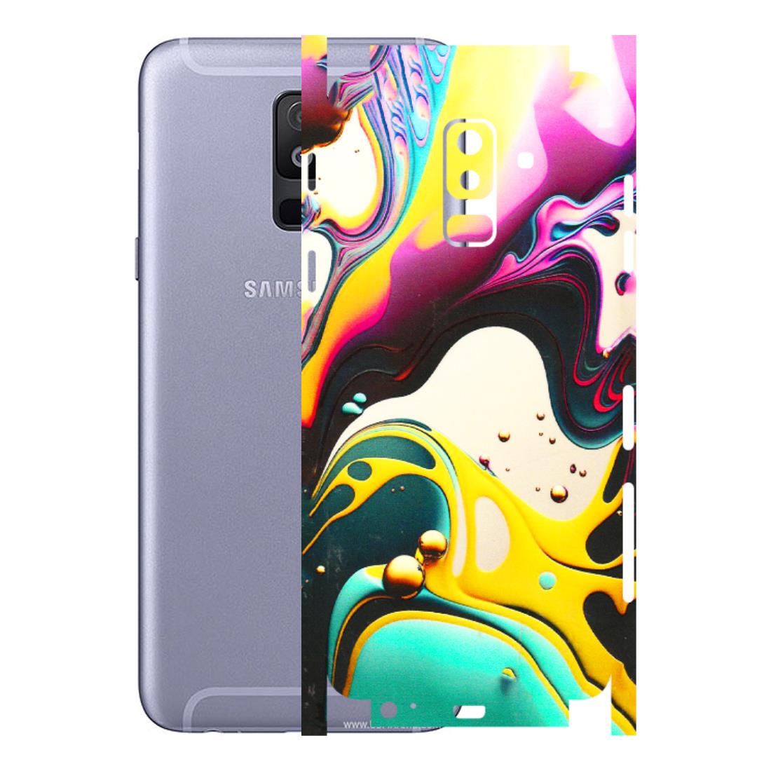 Samsung A/S Series Phone Skins (All Models) - Multicolor Abstract pattern - 3D Embossed Finish (L-254) Samsung Galaxy A6 Plus 2018