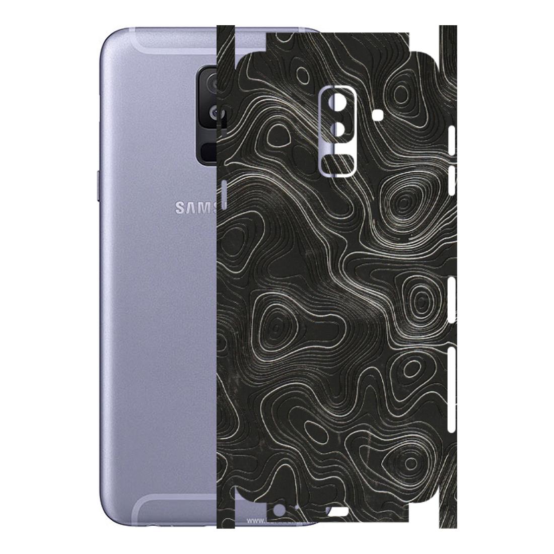 Samsung A/S Series Phone Skins (All Models) - Abstract White Line Map - 3D Embossed Finish (L-269) Samsung Galaxy A6 Plus 2018