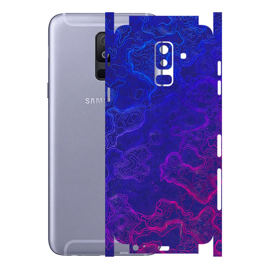 Samsung A/S Series Phone Skins (All Models) - Purple Ripples Swirl - 3D Embossed Finish (L-314) Samsung Galaxy A6 Plus 2018