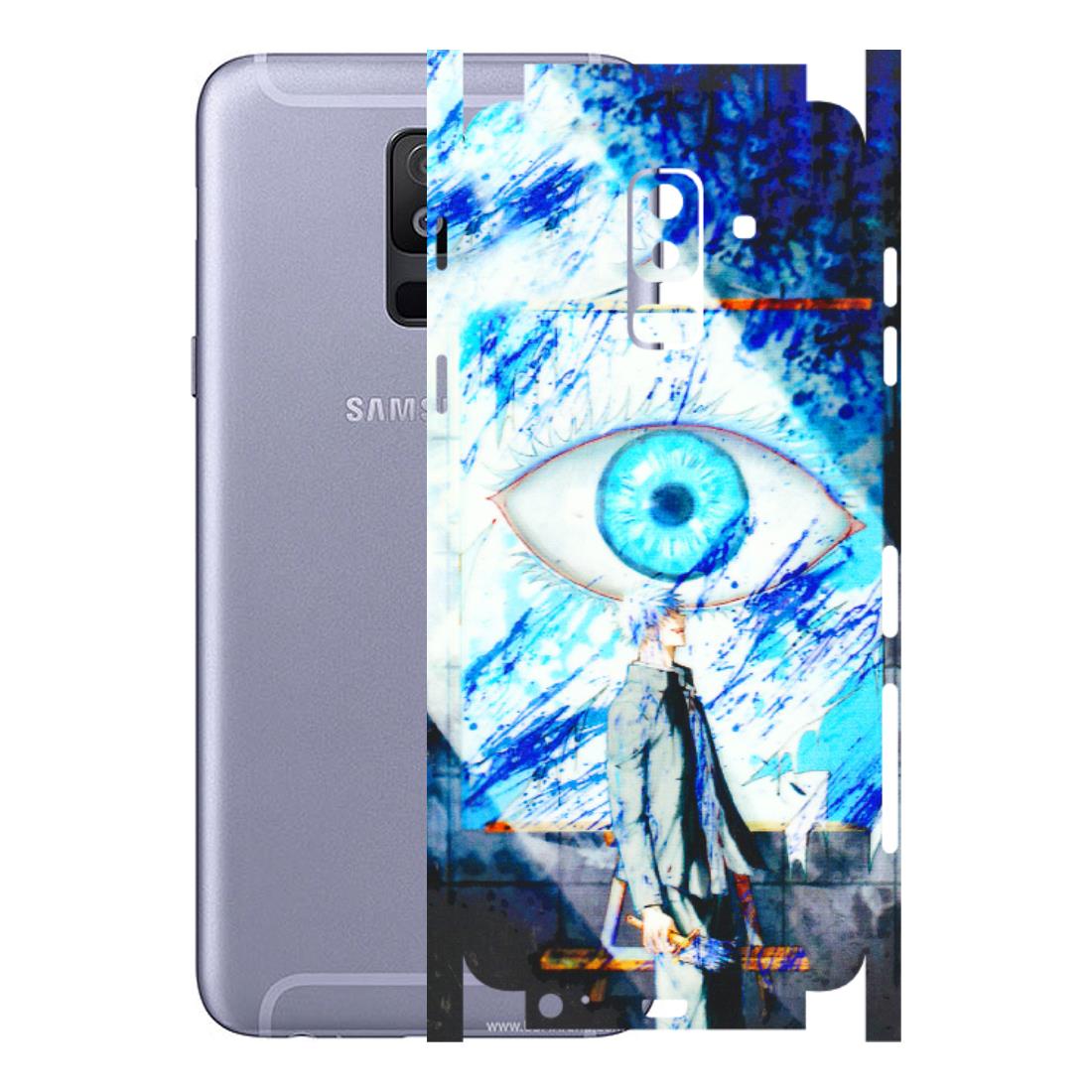 Samsung A/S Series Phone Skins (All Models) - Anime Sea Blue Eye - 3D Embossed Finish (L-318) Samsung Galaxy A6 Plus 2018