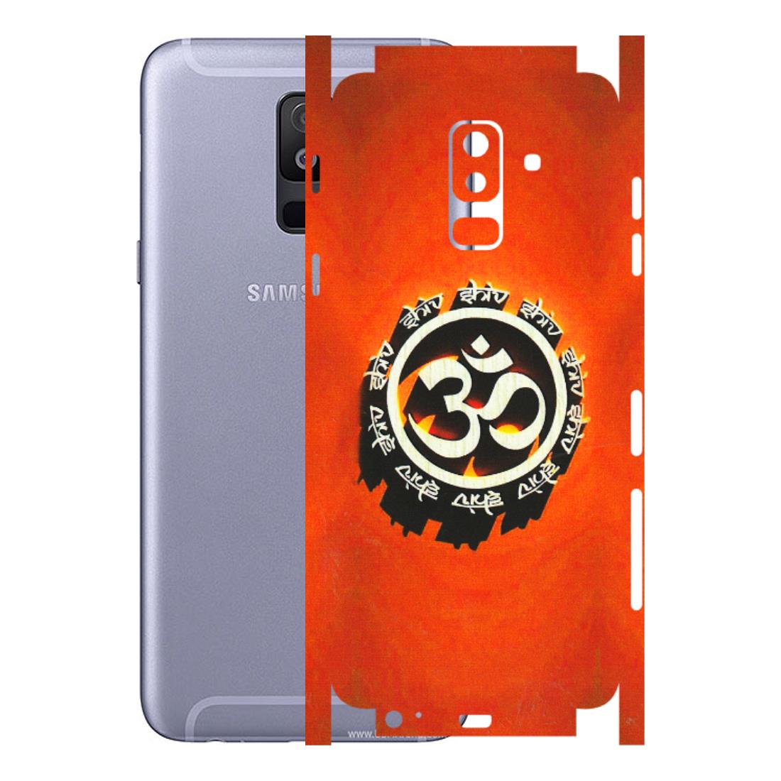 Samsung A/S Series Phone Skins (All Models) - Aum Shiv Orange - 3D Embossed Finish (L-32) Samsung Galaxy A6 Plus 2018