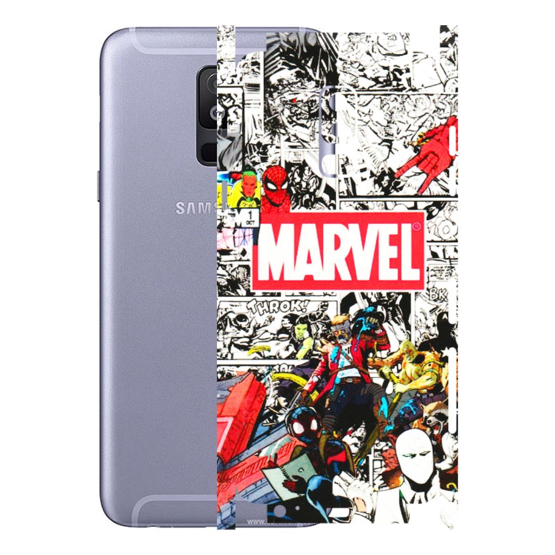 Samsung A/S Series Phone Skins (All Models) - Marvel Colorful Comic - 3D Embossed Finish (L-64) Samsung Galaxy A6 Plus 2018