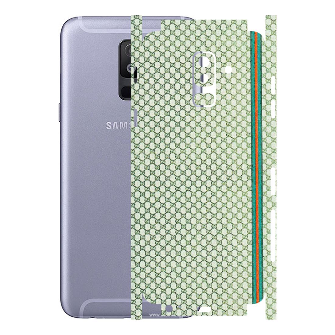 Samsung A/S Series Phone Skins (All Models) - Gucci Fabric Pattern - 3D Embossed Finish (L-73) Samsung Galaxy A6 Plus 2018