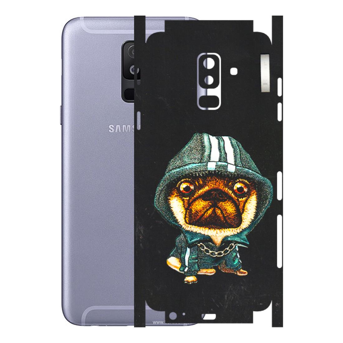 Samsung A/S Series Phone Skins (All Models) - Puppy N Hoodie - 3D Embossed Finish (L-90) Samsung Galaxy A6 Plus 2018