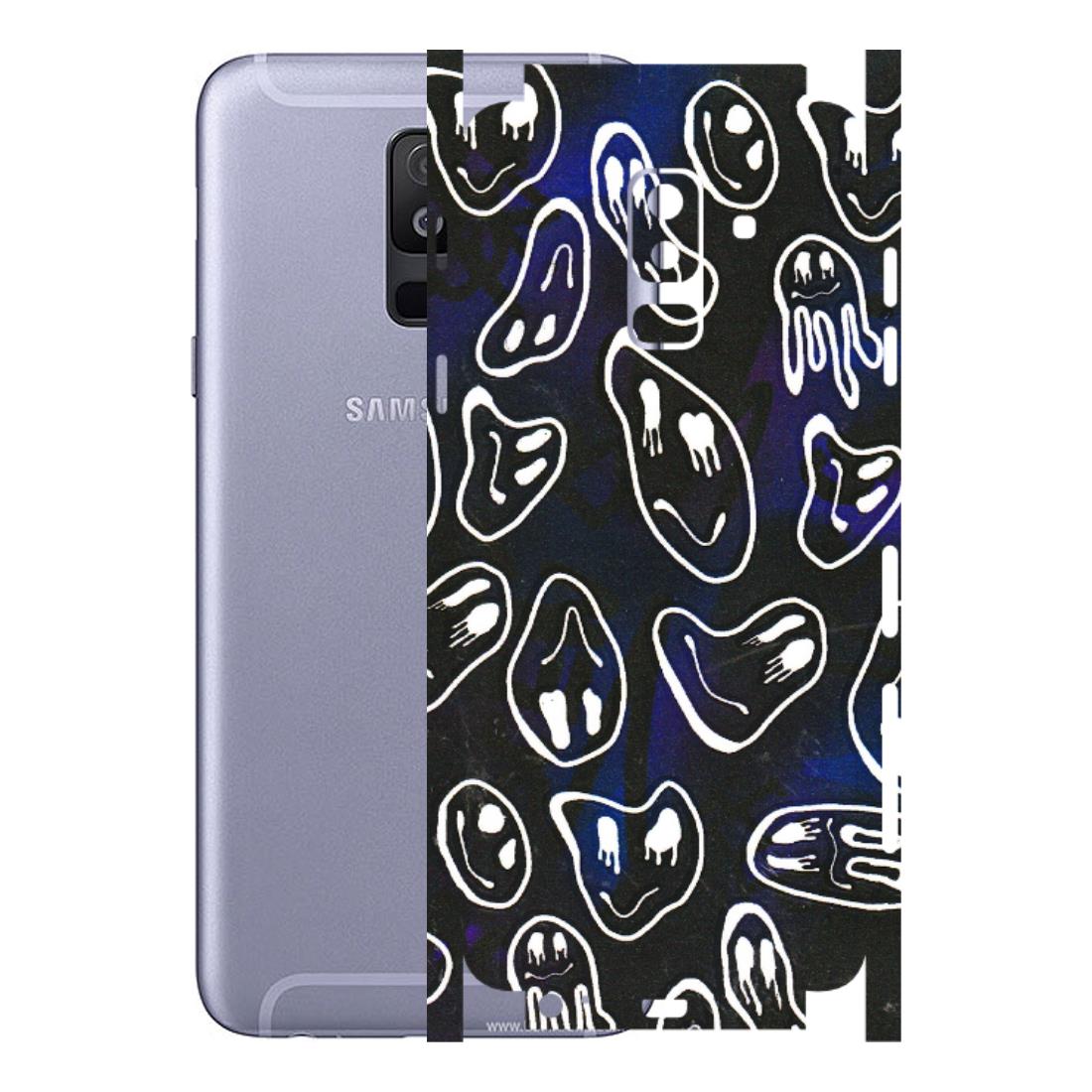 Samsung A/S Series Phone Skins (All Models) - Distorted Smileys - 3D Embossed Finish (L-92) Samsung Galaxy A6 Plus 2018