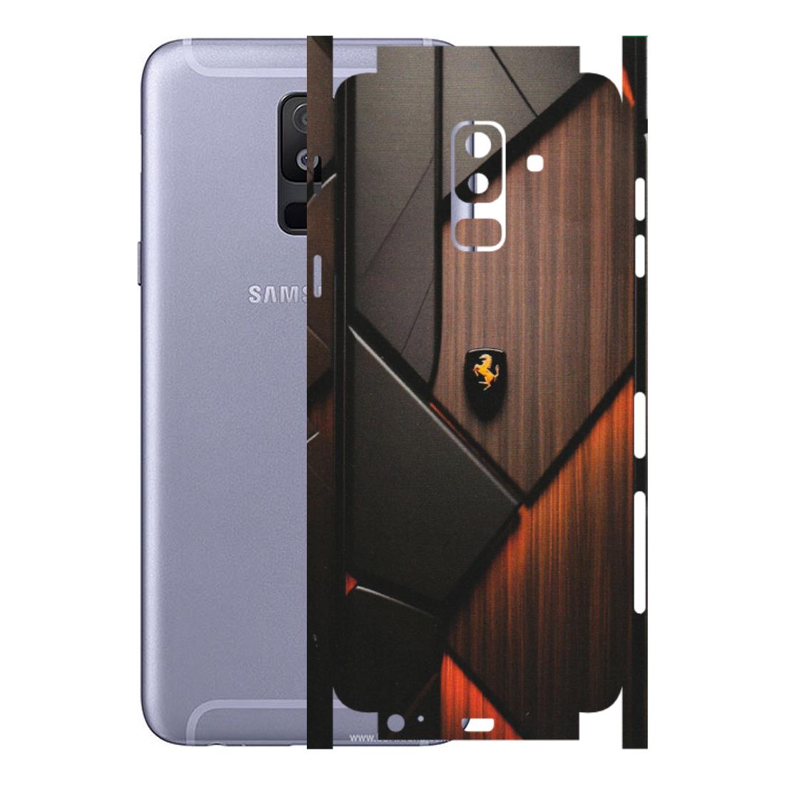 Samsung A/S Series Phone Skins (All Models) - Lambo Beauty Wood Pattern Sober - Matte Finish (M-51) Samsung Galaxy A6 Plus 2018