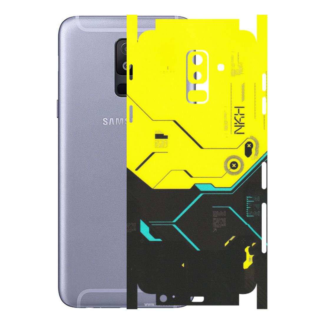 Samsung A/S Series Phone Skins (All Models) - Black Yellow Technica - Matte Finish (M-53) Samsung Galaxy A6 Plus 2018