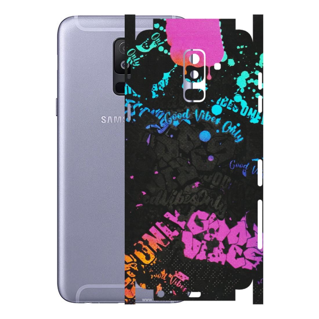 Samsung A/S Series Phone Skins (All Models) - Majestic Black Vibes - Matte Finish (M-62) Samsung Galaxy A6 Plus 2018