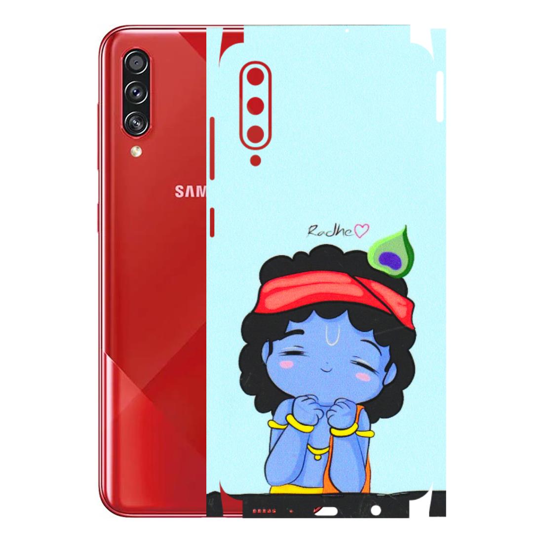 Samsung A/S Series Phone Skins (All Models) - Radhe Radhe Cute Toon - 3D Embossed Finish (L-05) Samsung Galaxy A70s