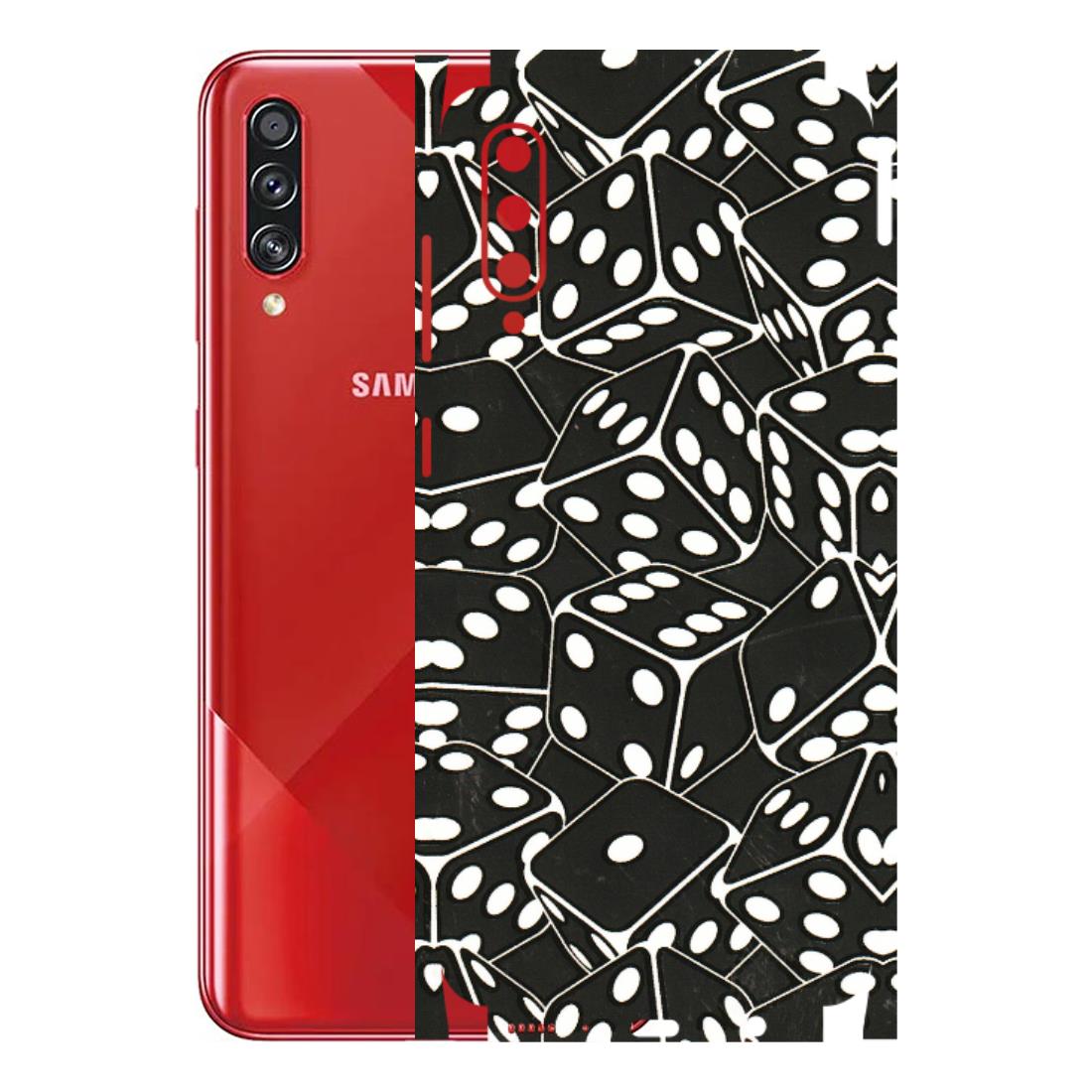 Samsung A/S Series Phone Skins (All Models) - Big Black Dices - 3D Embossed Finish (L-106) Samsung Galaxy A70s