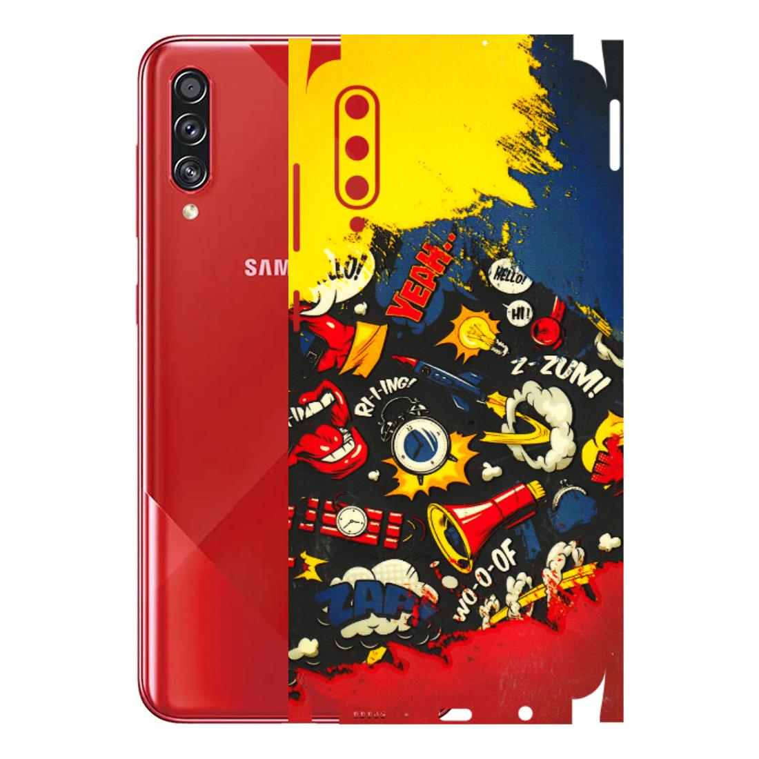 Samsung A/S Series Phone Skins (All Models) - Pacific Doodle Art - 3D Embossed Finish (L-120) Samsung Galaxy A70s