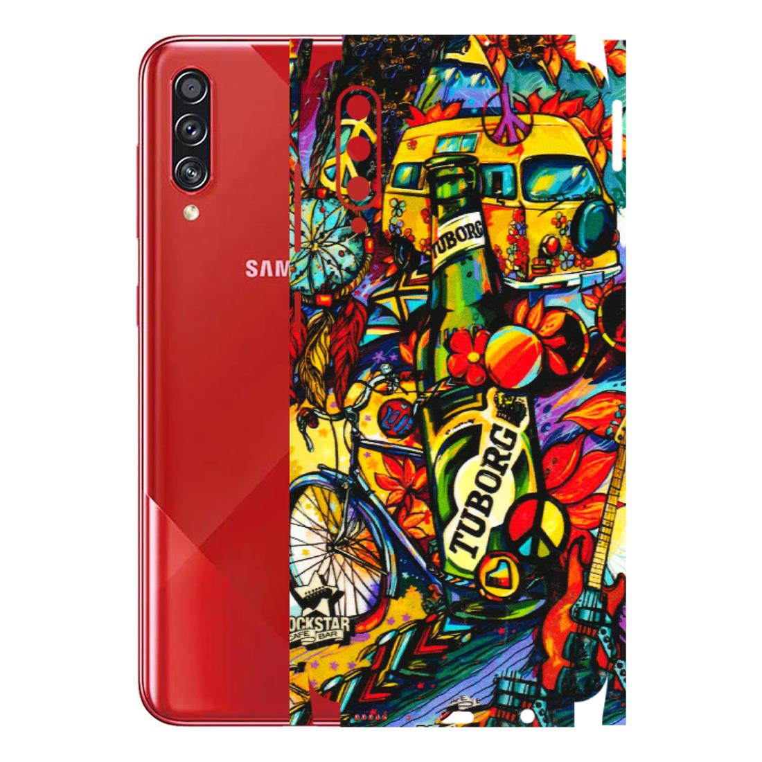 Samsung A/S Series Phone Skins (All Models) - Cool Beer Bottle - 3D Embossed Finish (L-193) Samsung Galaxy A70s