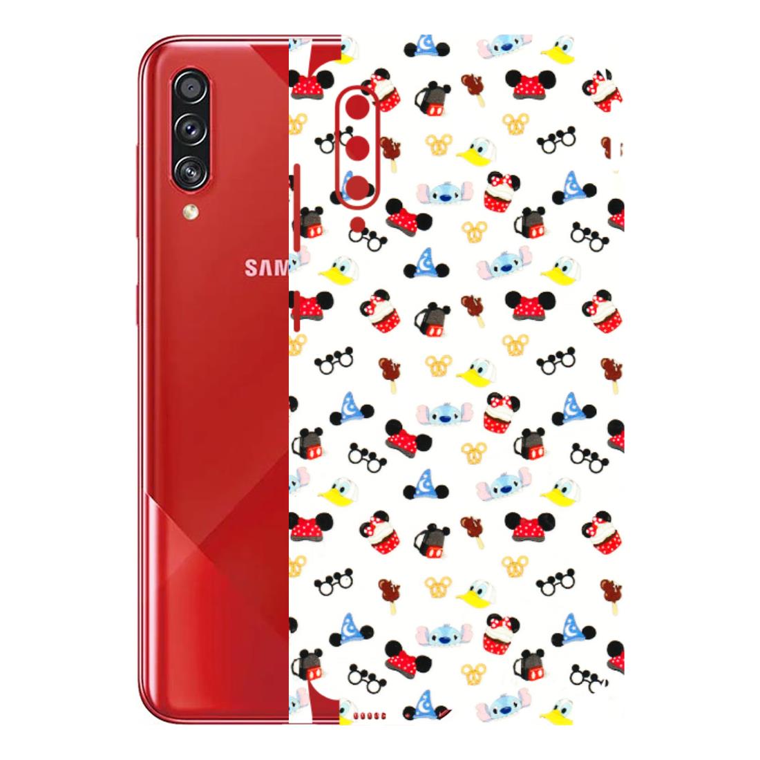 Samsung A/S Series Phone Skins (All Models) - Minnie Mouse & Donald Doodles s - 3D Embossed Finish (L-194) Samsung Galaxy A70s