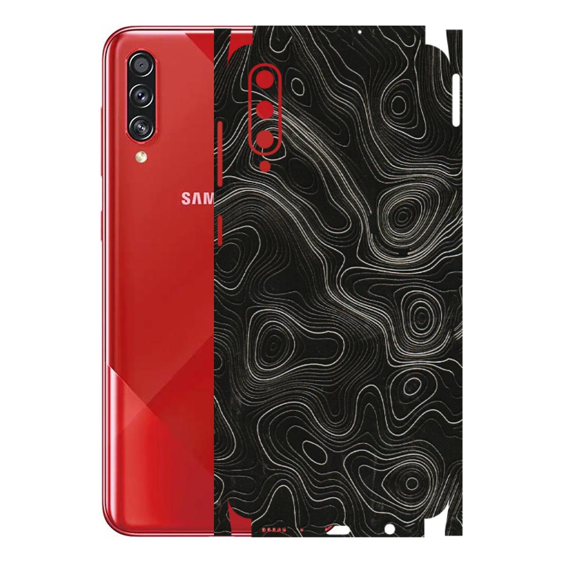 Samsung A/S Series Phone Skins (All Models) - Black Swirl - 3D Embossed Finish (L-196) Samsung Galaxy A70s