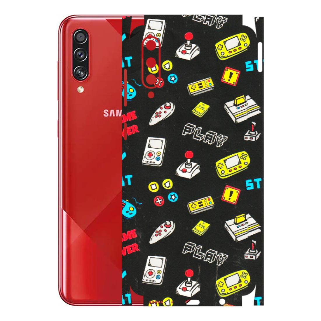 Samsung A/S Series Phone Skins (All Models) - Gaming Doodles - 3D Embossed Finish (L-224) Samsung Galaxy A70s