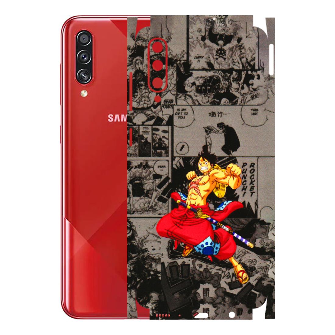 Samsung A/S Series Phone Skins (All Models) - One Piece Rocket Punch Manga - 3D Embossed Finish (L-25) Samsung Galaxy A70s