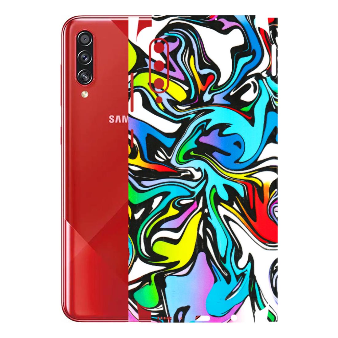 Samsung A/S Series Phone Skins (All Models) - Abstract Colour Paints - 3D Embossed Finish (L-271) Samsung Galaxy A70s