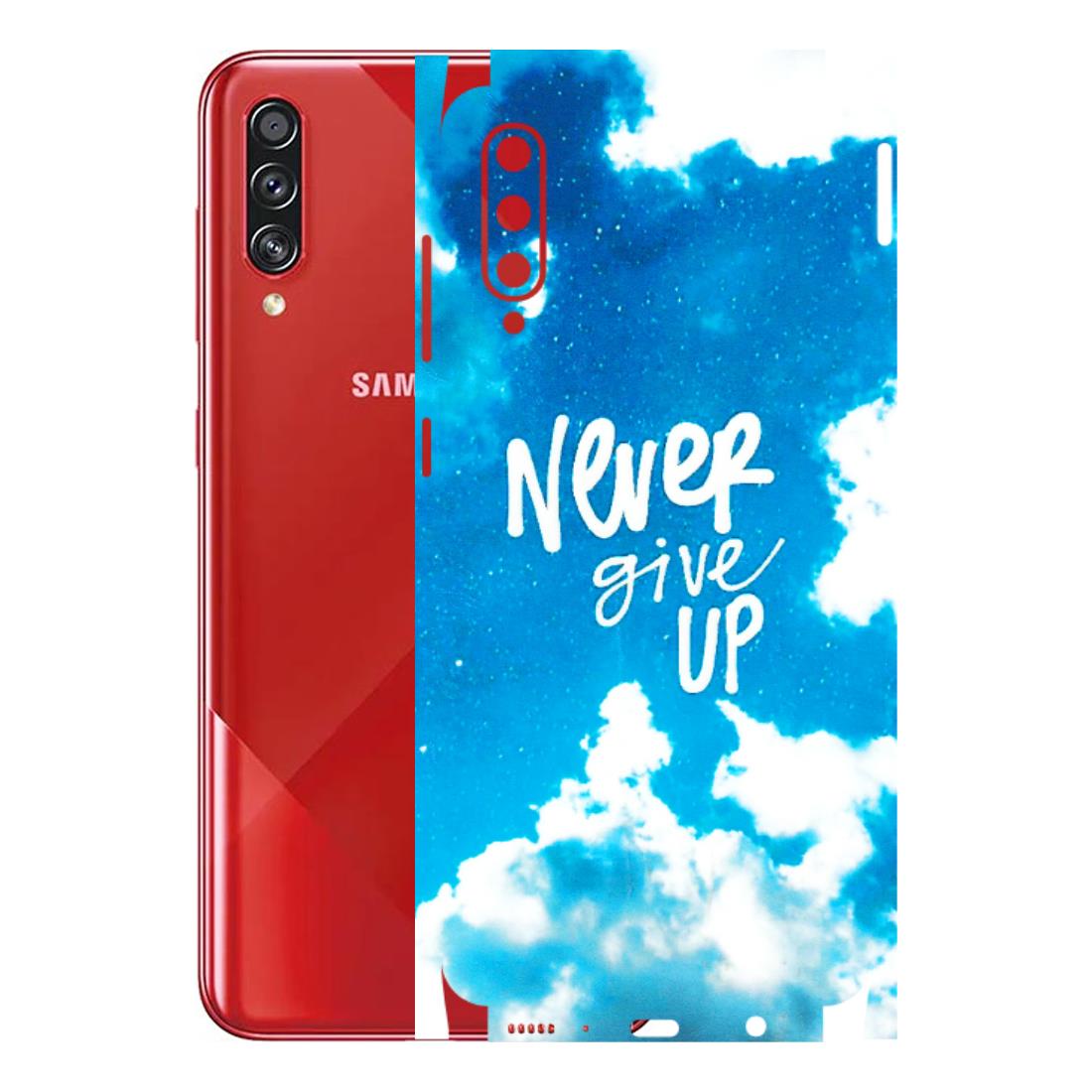 Samsung A/S Series Phone Skins (All Models) - Never Give Up - 3D Embossed Finish (L-279) Samsung Galaxy A70s