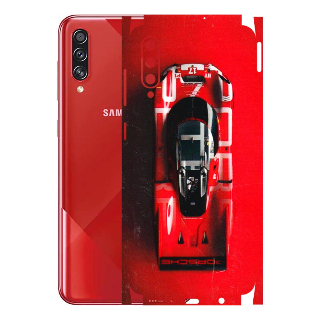 Samsung A/S Series Phone Skins (All Models) - Red Porsche Car Logo - 3D Embossed Finish (L-315) Samsung Galaxy A70s