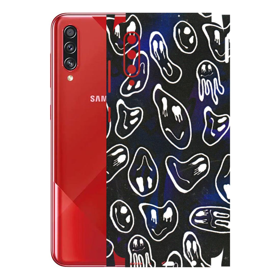 Samsung A/S Series Phone Skins (All Models) - Distorted Smileys - 3D Embossed Finish (L-92) Samsung Galaxy A70s