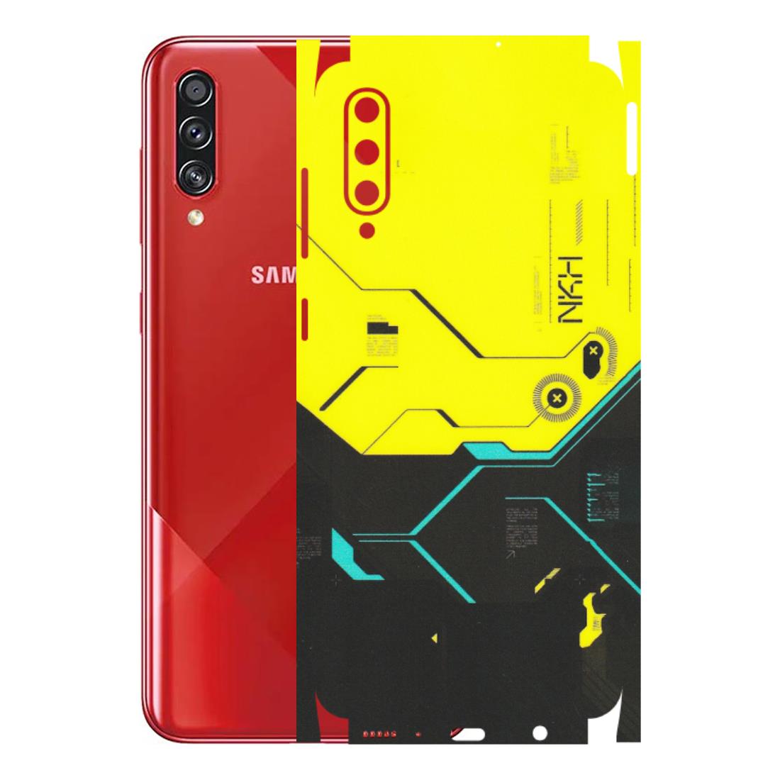 Samsung A/S Series Phone Skins (All Models) - Black Yellow Technica - Matte Finish (M-53) Samsung Galaxy A70s