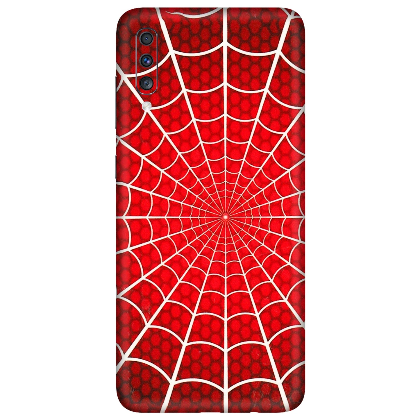 Samsung A/S Series Phone Skins (All Models) - Classic Spidey Web - 3D Embossed Finish (L-115) Samsung Galaxy A70