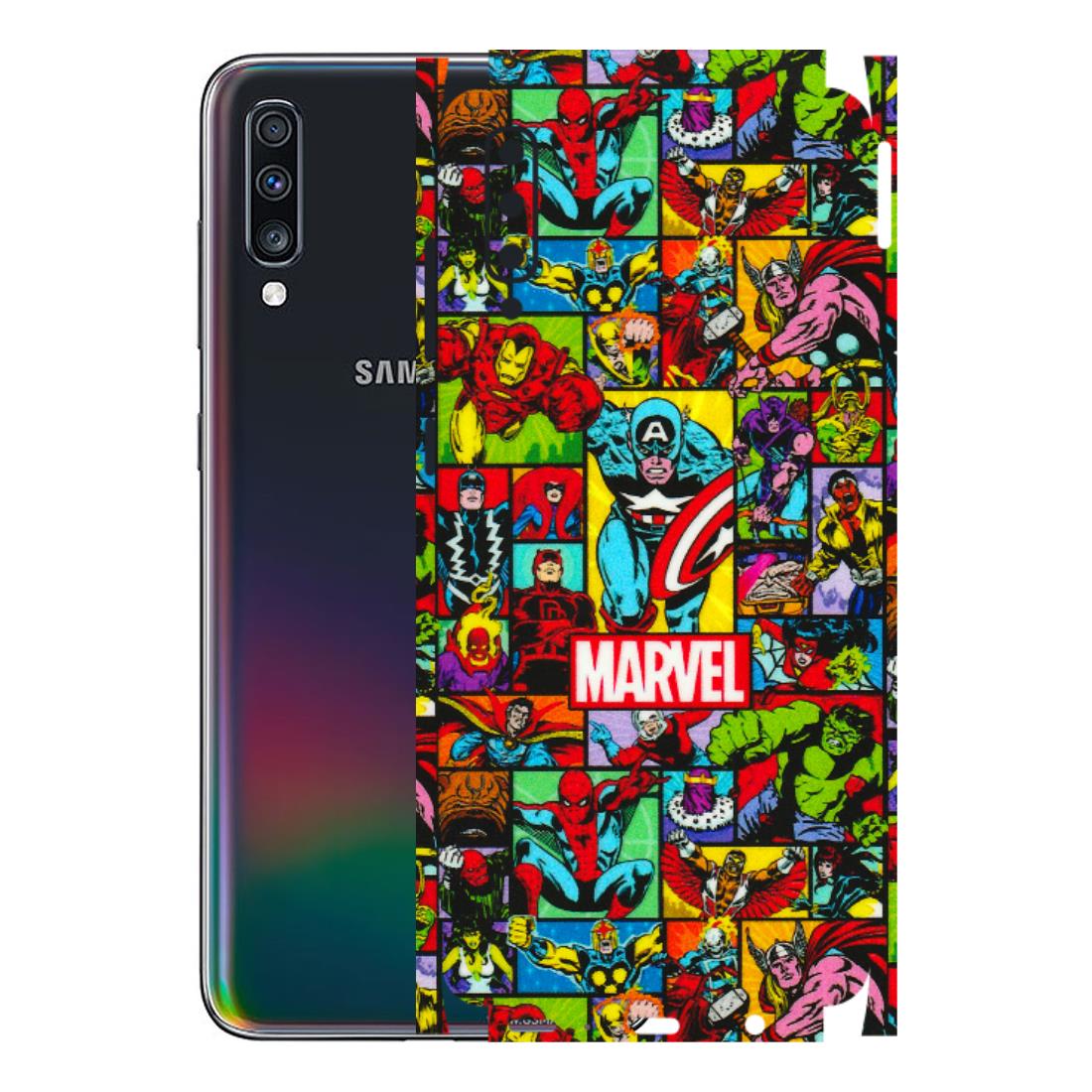 Samsung A/S Series Phone Skins (All Models) - MARVELOUS Comic Characters - 3D Embossed Finish (L-129) Samsung Galaxy A70