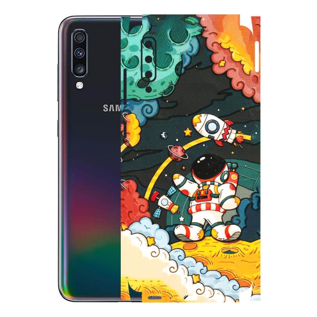 Samsung A/S Series Phone Skins (All Models) - Astronauts & Spaceship - 3D Embossed Finish (L-145) Samsung Galaxy A70