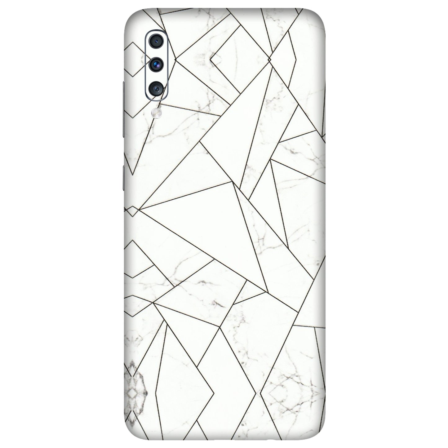 Samsung A/S Series Phone Skins (All Models) - Luxury White Marble Effect - 3D Embossed Finish (L-168) Samsung Galaxy A70