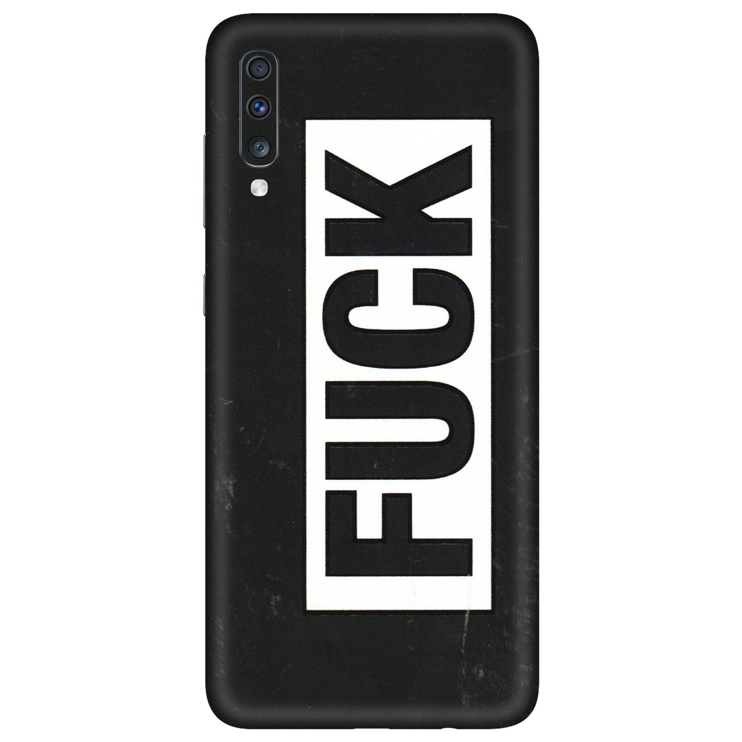 Samsung A/S Series Phone Skins (All Models) - The F Word - 3D Embossed Finish (L-255) Samsung Galaxy A70