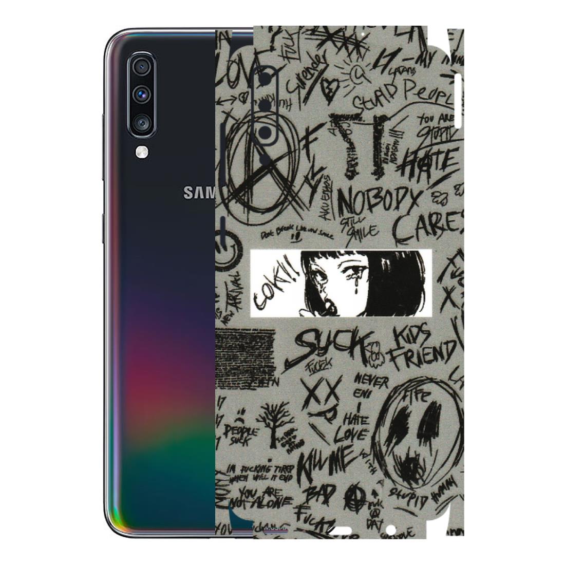 Samsung A/S Series Phone Skins (All Models) - Never Have Love Anime - 3D Embossed Finish (L-260) Samsung Galaxy A70