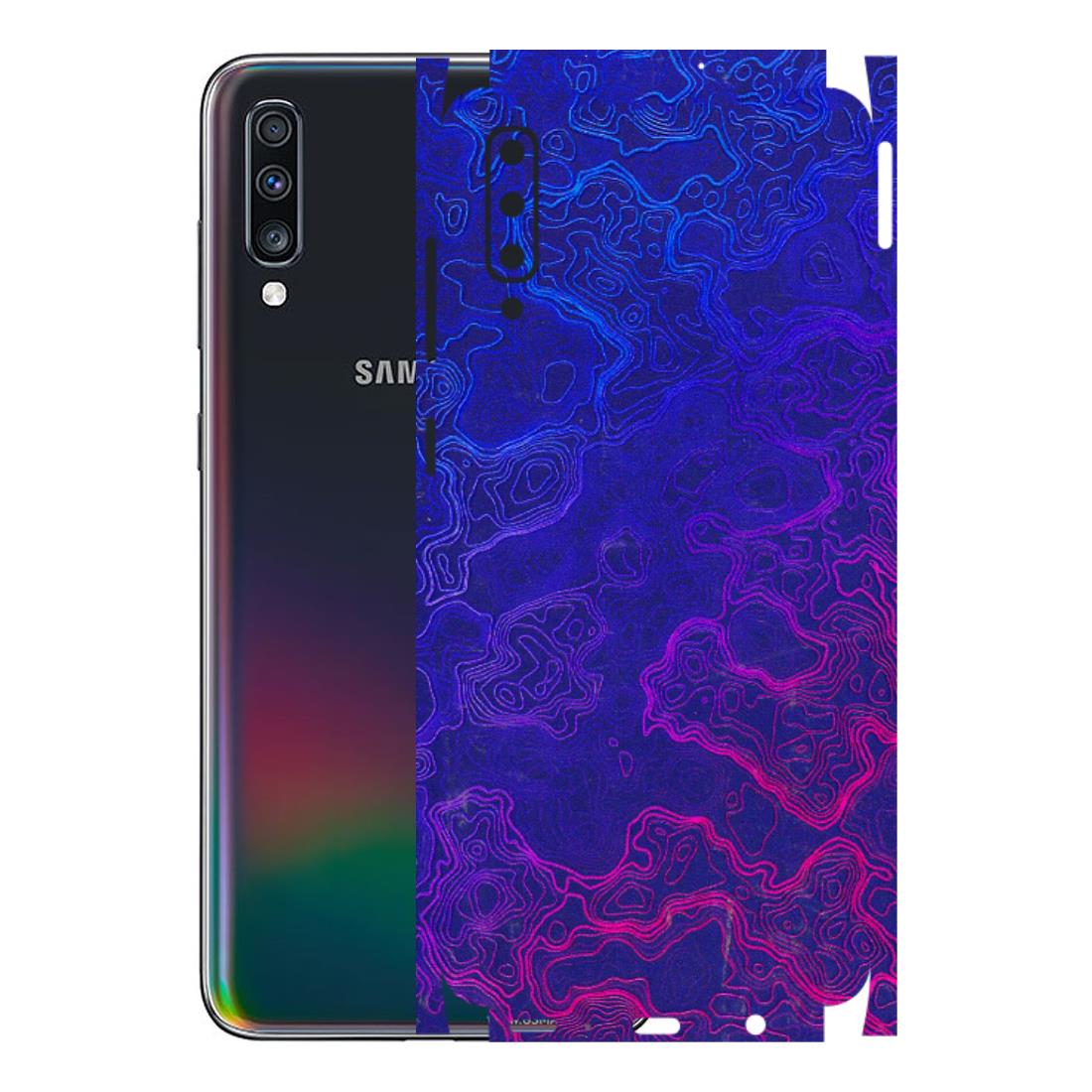 Samsung A/S Series Phone Skins (All Models) - Purple Ripples Swirl - 3D Embossed Finish (L-314) Samsung Galaxy A70