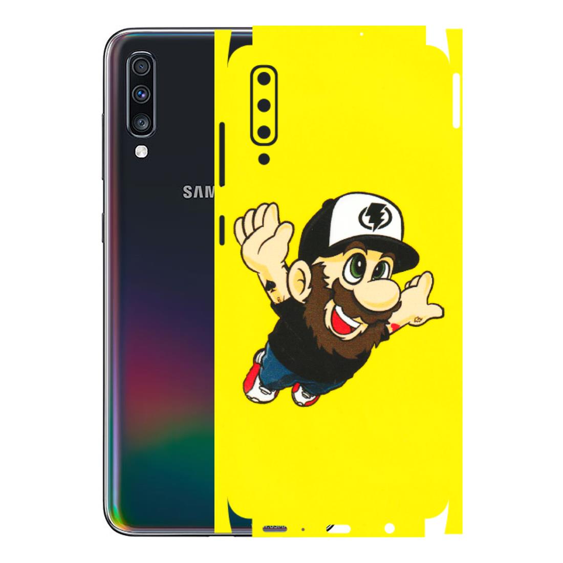 Samsung A/S Series Phone Skins (All Models) - Flying Beardo - 3D Embossed Finish (L-60) Samsung Galaxy A70
