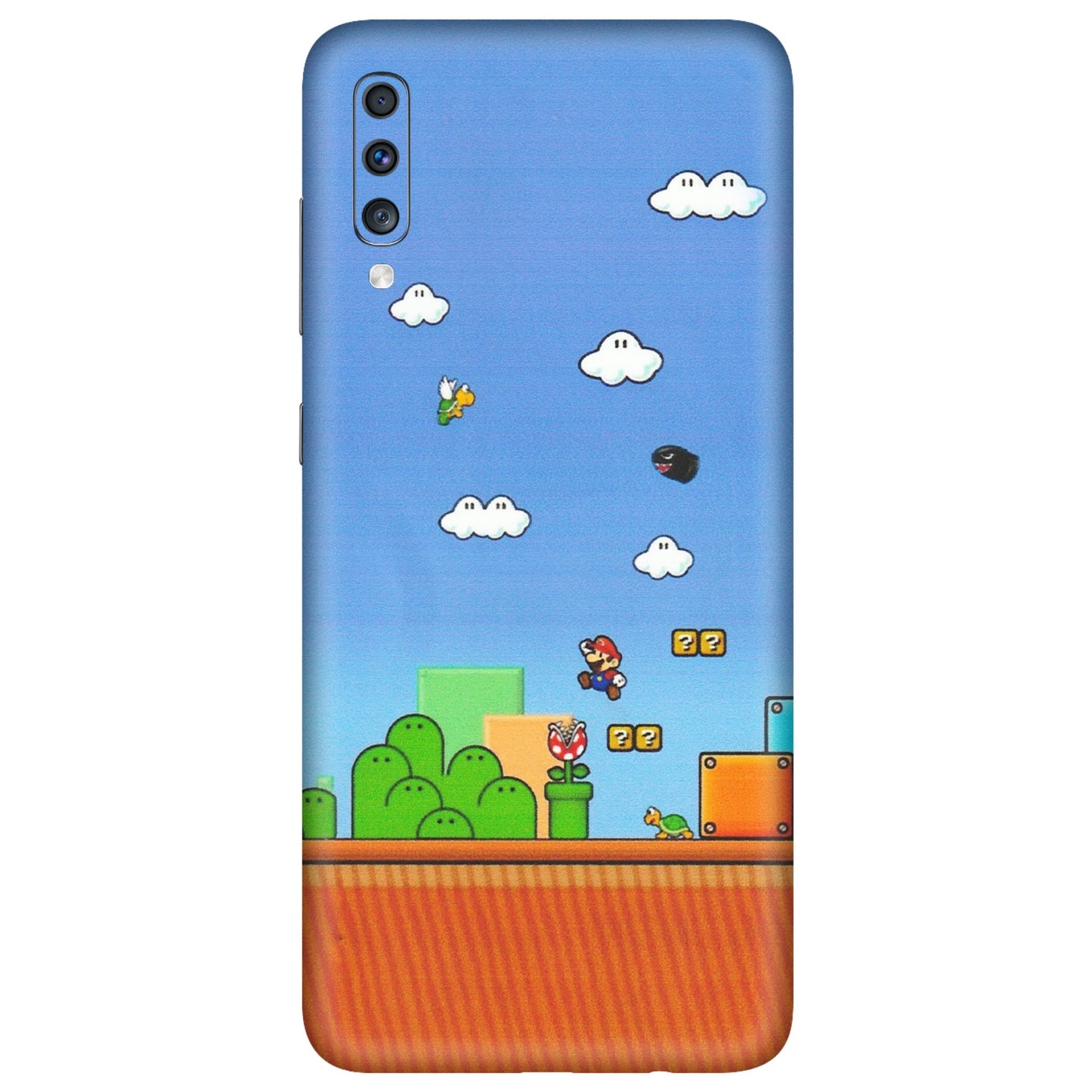 Samsung A/S Series Phone Skins (All Models) - Mario Game Scene - Matte Finish (M-24) Samsung Galaxy A70