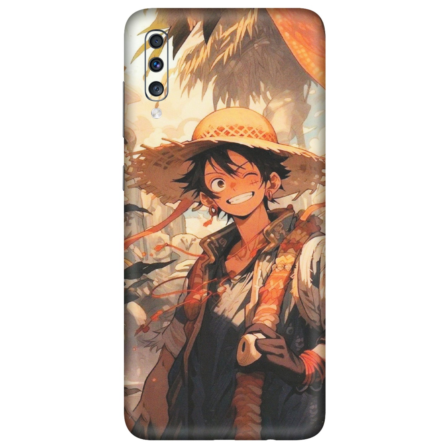 Samsung A/S Series Phone Skins (All Models) - Anime Character Smile - Matte Finish (M-33) Samsung Galaxy A70