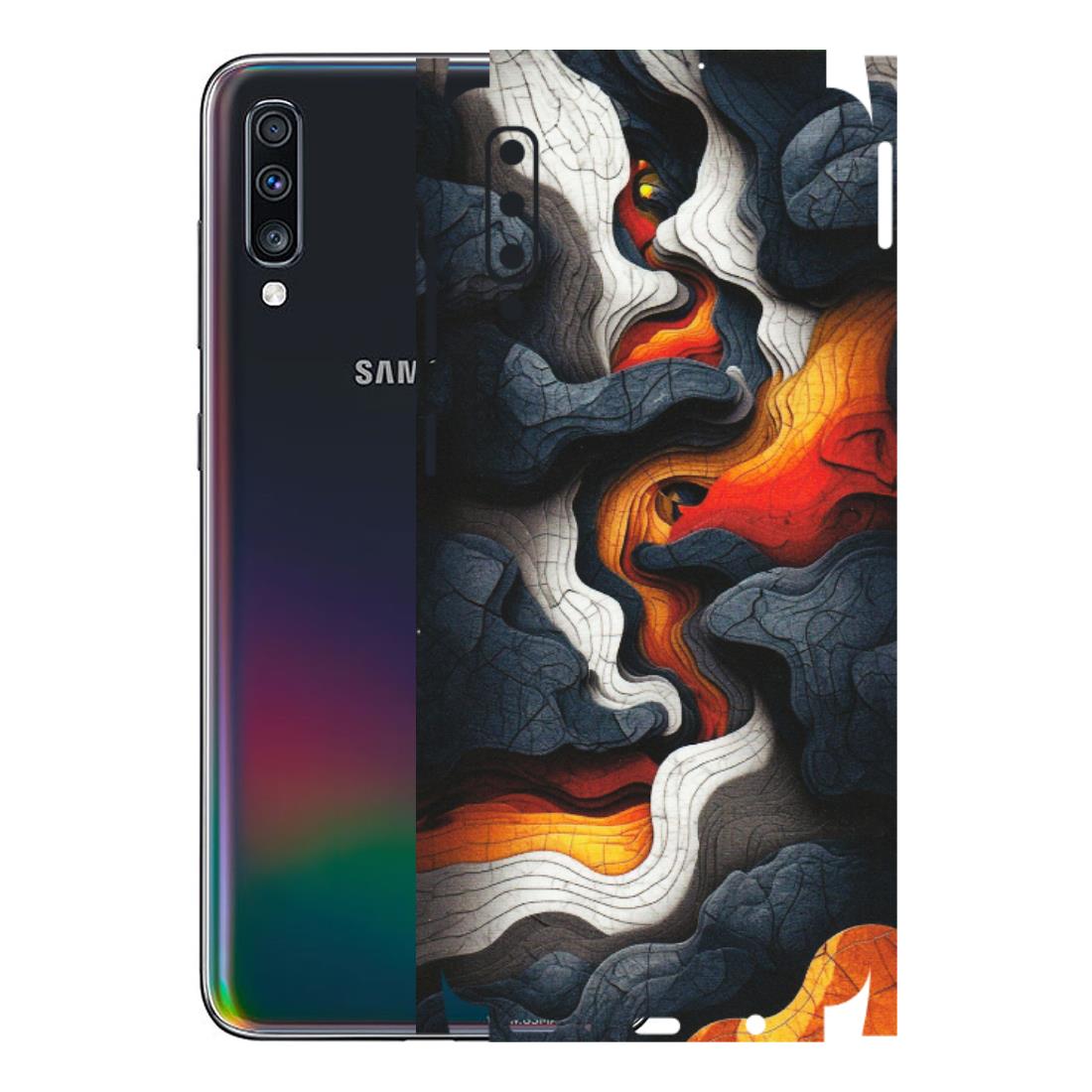 Samsung A/S Series Phone Skins (All Models) - Abstract Volcanic Layers - Matte Finish (M-52) Samsung Galaxy A70
