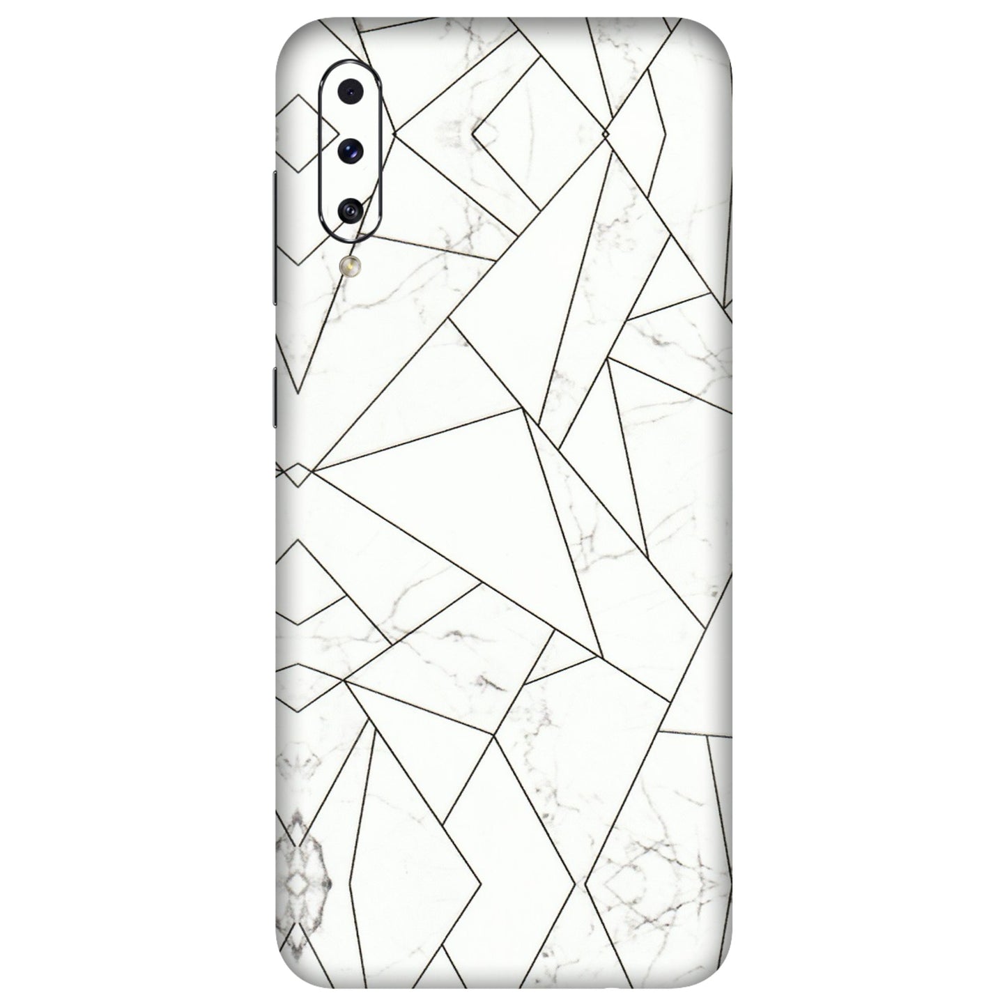 Samsung A/S Series Phone Skins (All Models) - Luxury White Marble Effect - 3D Embossed Finish (L-168) Samsung Galaxy A70s