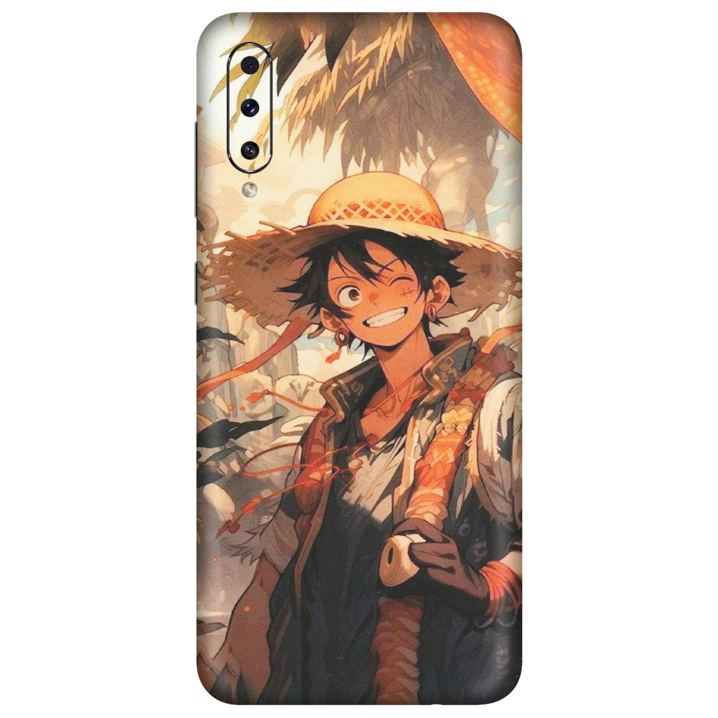 Samsung A/S Series Phone Skins (All Models) - Anime Character Smile - Matte Finish (M-33) Samsung Galaxy A70s