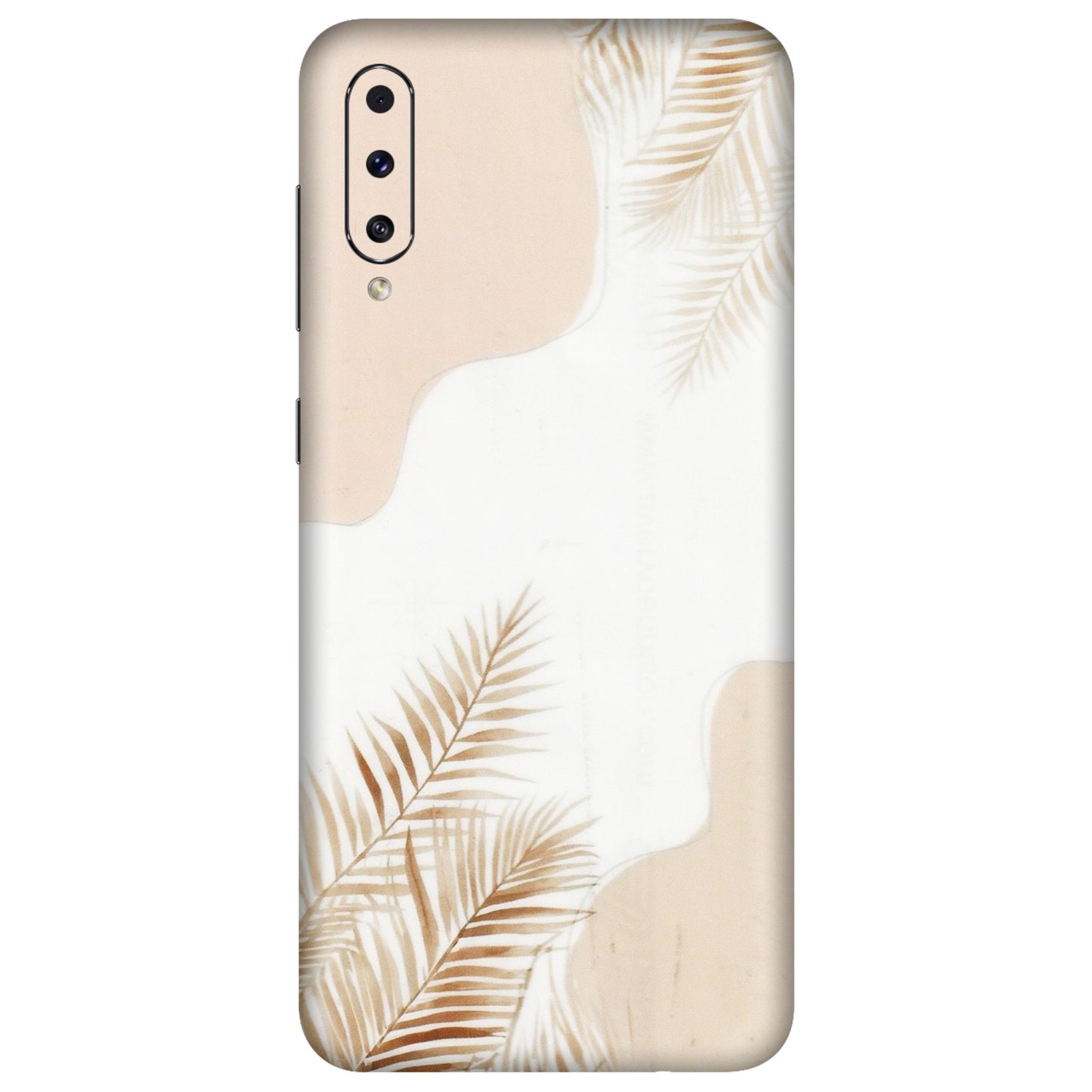 Samsung A/S Series Phone Skins (All Models) - Gold Petals Abstract - Transparent Finish (T-08) Samsung Galaxy A70s