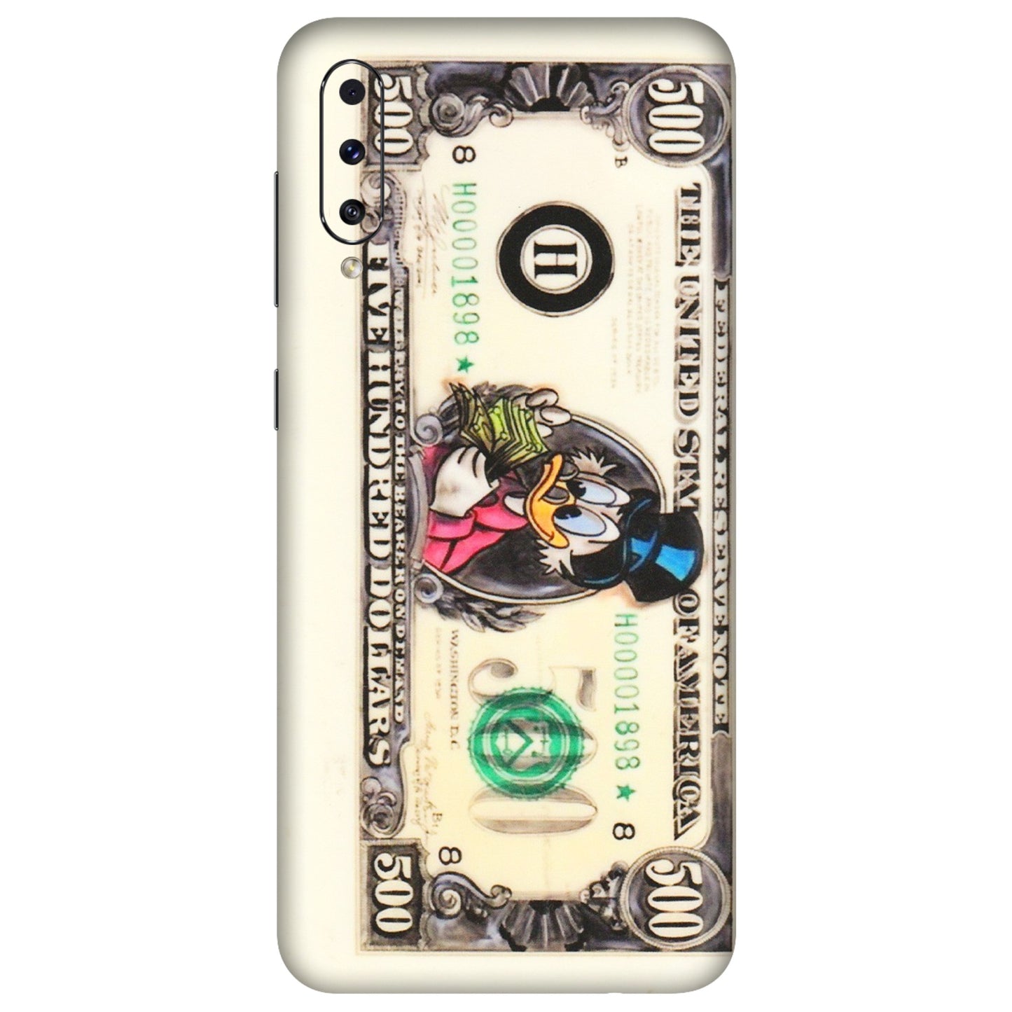 Samsung A/S Series Phone Skins (All Models) - Five Hundred Dollar Duck - Transparent Finish (T-15) Samsung Galaxy A70s