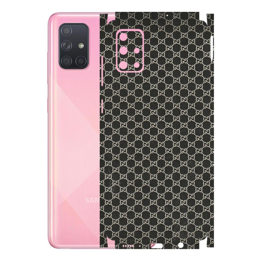 Samsung A/S Series Phone Skins (All Models) - Black G Print - 3D Embossed Finish (L-109) Samsung Galaxy A71